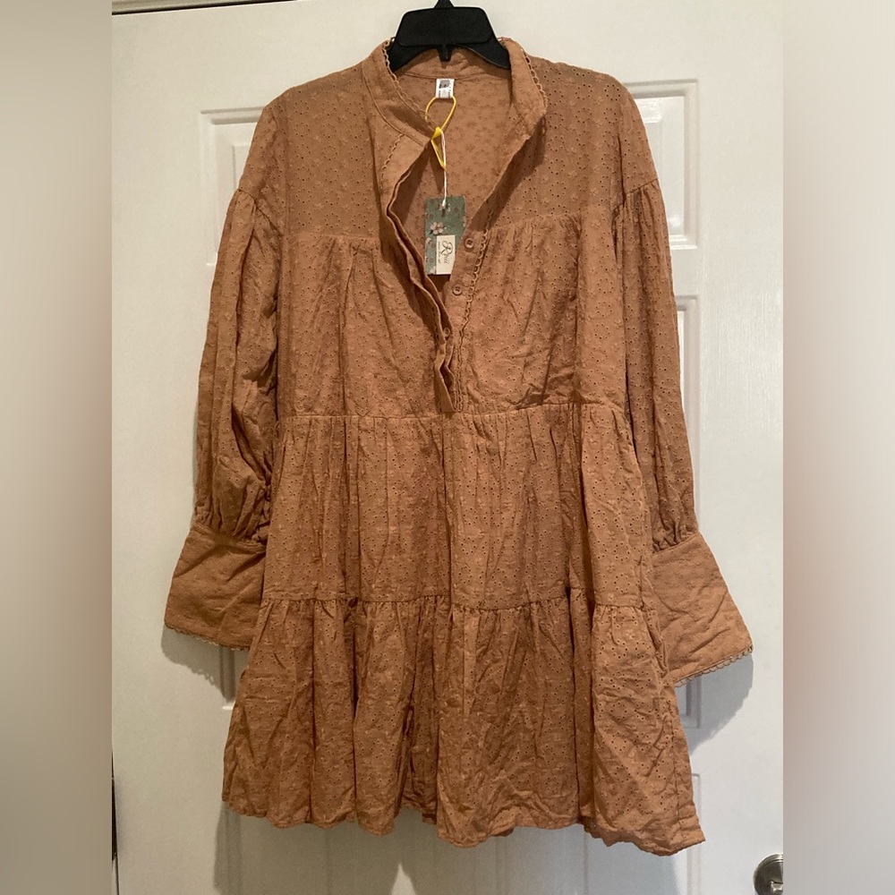 Roiii bohemian eyelet dress